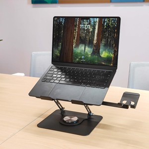Soporte para Portátil 2025 con Hub USB y Soporte para Teléfono, de Acero al Carbono, Altura Ajustable, Portátil, con Puerto USB - Product Image 2