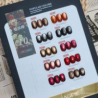 MIMAGPIE – Kit de vernis gel œil de chat 10 couleurs, tendance, effet diamant réfléchissant, magnétique, idéal pour les salons de manucure