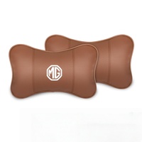 Coussin de soutien cervical premium, housse en similicuir respirant, rembourrage en fibres douces, coussin ergonomique pour appuie-tête de voiture pour MG7
