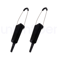 Abrazadera de tensión tipo cuña 4.5-9mm PA500 para cable ADSS, abrazadera de anclaje de fibra óptica 500N, abrazadera de extremo muerto tipo cuña para cable de bajada FTTH