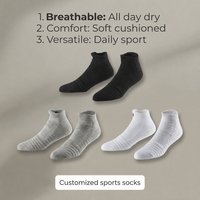 Chaussettes de sport en coton pour le printemps, épaisses, anti-odeur, à séchage rapide, pour le basketball et la course à pied