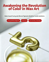 Laque acrylique métallisée liquide pour application sur bougies – Couleurs Or/Argent/Or Rose – Pulvérisation et trempage – Non toxique et sûre