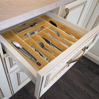 Usine Bambou Couverts Plateau Design Moderne Extensible Cuisine Tiroir Organisateur Laque Technique Offre Spéciale Debout Vaisselle