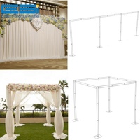 Supports de toile de fond télescopiques réglables ESI, cadre en aluminium pour la décoration de fêtes et de cérémonies