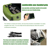 Appareil d'échographie vétérinaire portable pour animaux, sonde mécanique 3,5 MHz, construction métallique, garantie de 2 ans, certifié CE