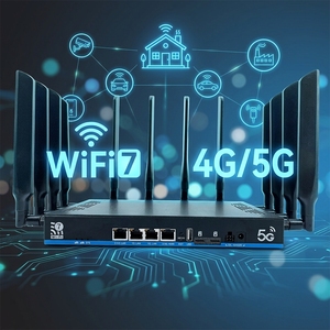 Routeur Wi-Fi 7 d'entreprise 3 bandes avec <span class=keywords><strong>modem</strong></span> carte SIM 5G, Wi-Fi sans fil 6 GHz 19000 Mbps, WAN/LAN 2.5G, USB 3.0, OpenWRT, <span class=keywords><strong>modem</strong></span> <span class=keywords><strong>4G</strong></span> LTE - Product Image 1
