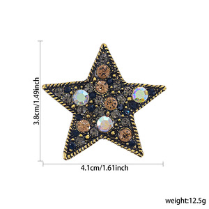 2025 nuevo broche de cristal de caballo para mujer, broche de cristal de diamantes de imitación, número de planta para regalos, bodas, compromisos, aleación chapada - Product Image 6