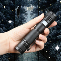 Lampe torche LED rechargeable USB ultra-lumineuse à zoom haute puissance en alliage d'aluminium 18650 longue portée, indice IP68, 6V