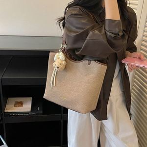 Bolso Tote Color Block para Mujer, Bolso de Hombro Estructurado de Gran Capacidad para Oficina y Viajes, Venta al Por Mayor - Product Image 4
