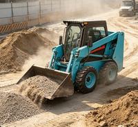 Chargeuse compacte sur pneus hydraulique WM312 pour la construction et la manutention de matériaux
