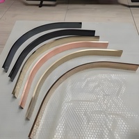 Bandes de finition de plafond modernes en acier inoxydable, moulures décoratives, rainures lumineuses, formes personnalisables, surface polie, durables