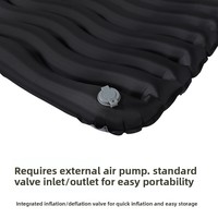 Matelas gonflable d'extérieur en nylon, directement de l'usine, découpable, léger, pliable, avec oreiller intégré, résistant à l'humidité, imperméable, pour le camping