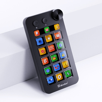 Teclado de Programación LCD Todo en Uno MiraBox N1, 15 Teclas + Perilla, Teclado de Macros, Compatible con Windows y Mac OS