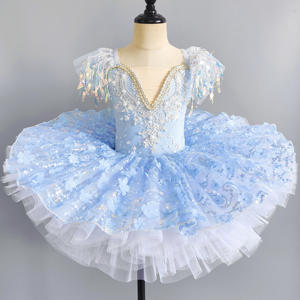 Vestido <span class=keywords><strong>de</strong></span> Princesa para Niñas, Falda <span class=keywords><strong>de</strong></span> Tul con Lentejuelas para <span class=keywords><strong>el</strong></span> Día <span class=keywords><strong>de</strong></span> Año Nuevo, Actuación del 1 <span class=keywords><strong>de</strong></span> Junio, <span class=keywords><strong>Baile</strong></span> <span class=keywords><strong>de</strong></span> Ballet, 100% Poliéster - Product Image 1