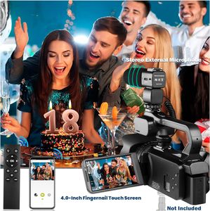 6K Video <span class=keywords><strong>Camera</strong></span> máy quay với 18x zoom kỹ thuật số 64mp vlog <span class=keywords><strong>camera</strong></span> cho Youtube - Product Image 5