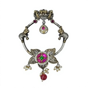 Pendientes elegantes de lujo de la mejor calidad, aspecto tradicional, perfectos para la colección de ropa de fiesta, accesorios de moda para mujeres y niñas - Product Image 2