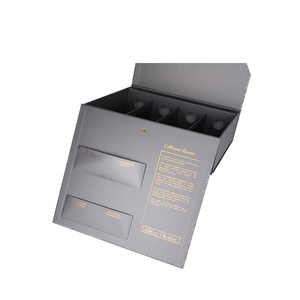 Good price package paper boxes luxury packaging box 4 bottles large gift box for shipping wine glasses