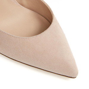 Zapatos de tacón de bloque de marca para mujer, calzado con correas de ante rosa, tacón alto de 10cm, con hebilla - Product Image 5