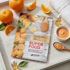 Mascarilla Facial EYENLIP Superfood Orange Pack 23ml X10EA, Cosmético Coreano Kbeauty Hecho en Corea, Ingredientes Químicos para Uso Facial - Product Image 3