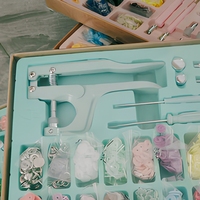 Kit de boutons-pression et œillets en résine T5 de qualité industrielle pour bricolage et OEM, avec pince à pression manuelle et outil d'installation