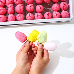 DREA Bouquet de têtes de <span class=keywords><strong>fleurs</strong></span> <span class=keywords><strong>artificielles</strong></span> décoratives pour la Saint-Valentin et les cadeaux de Thanksgiving. - Product Image 4