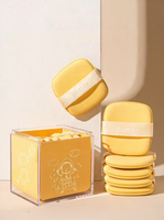 Éponge de Maquillage Carrée Professionnelle Douce pour Applicateur Cosmétique, Outil de Fond de Teint Combiné, Écologique, Fournisseur de Logos Personnalisés