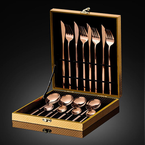 Lot de 16 couverts de luxe en acier inoxydable CXT012 – Couteau, fourchette, cuillère – Idéal pour les dîners et cadeaux - Product Image 5