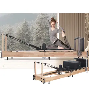 Máquina reformadora de design personalizado para treinamento corporal, equipamento dobrável para ioga e pilates, estúdio doméstico