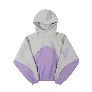 Hoge Kwaliteit Custom Nieuwe Mode Drop Shoulder Hoodies Panel Sweater Heren Oversized Blanco Hoodie Fabrikanten
