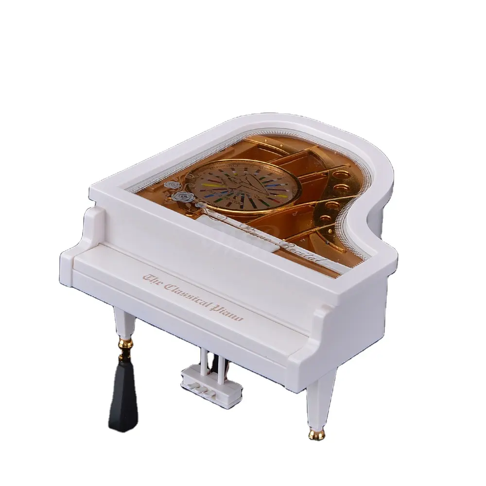 2021 competitive price Birthday Gift Innovative Ballerina Dancer A White Piano Music Boxes