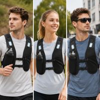 Leichte Laufweste Hydrations-Rucksack Sportweste mit Mehrfach-Taschen für Wandern, Trailrunning und Radfahren