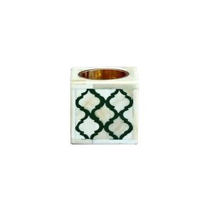 เชิงเทียนฝังกระดูกพร้อมเชิงเทียนทรงสี่เหลี่ยมสำหรับตกแต่งโรงแรมและตกแต่งงานแต่งงาน - Product Image 1