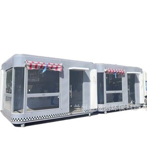 Mobile Food Truck With <b>Deep</b> Fryer 4 Wheel Stainless Steel <b>Frame</b> Built-In Power Outdoor Use Customized Capacity - Product Image 5
