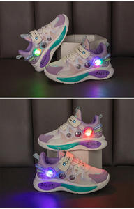 Zapatos Deportivos para Niños 2026, Zapatos de Malla con <span class=keywords><strong>Luces</strong></span>, Zapatos Transpirables para Niñas, Zapatos de Princesa - Product Image 4