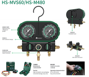 Conjunto de Manômetros para HVAC com Vidro HS-MVS60 - Product Image 5