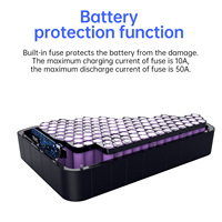 Batterie au lithium rechargeable 48V 20Ah avec BMS 30/40A et chargeur 3/4A, 1000 cycles, garantie 1 an pour vélo électrique/trottinette électrique/moto