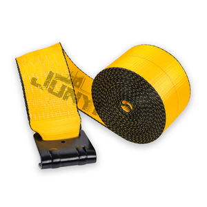 헤비 듀티화물 제어 래싱 스트랩 5400 Lbs 웨빙 스트랩 윈치 스트랩 플랫 후크 플랫 베드 - Product Image 6