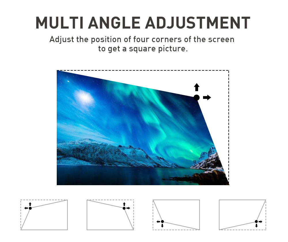 [YIDAHAI P12II]200 ANSI LUMENS LED+DLP Portable mini android mirror selling Hometheater Game Battery WIFI AI Projector