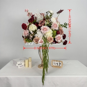 Wholesale Realistic 30cm red white flower <b>balls</b> Custom Luxury Large Flower <b>Ball</b> - Product Image 2