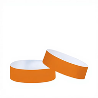 Pulseras de papel impermeables personalizadas de un solo uso, ideales para eventos.