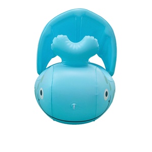 Bañera Inflable de PVC con Forma de Ballena para Bebés, Bañera con Temática Animal y Toldo para Piscina, Gran Venta - Product Image 5