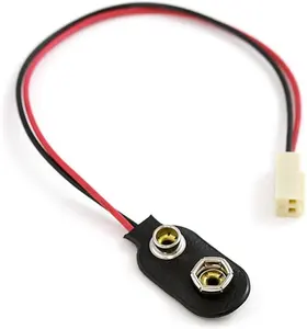 Bofan 9V pin snap clip kết nối để DC nam 5521 Thùng Jack cáp điện cho Arduino bảng