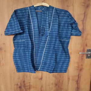 Kimono kaftan en coton imprimé à la main, style ethnique de luxe, léger - Product Image 2