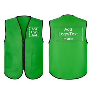 Chaleco Unisex Personalizado con Cremallera para Uniformes de Supermercado, Voluntarios, Eventos, Agrega tu Logotipo - Product Image 2