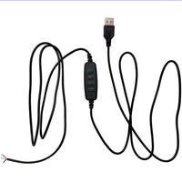 Câble de commande pour variateur de lumière RGB sans paliers, contrôleur 5V, lumière LED colorée, câble d'alimentation USB pour lampe de nuit à intensité variable