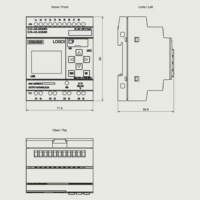 Simatic Logo Plc Módulo lógico de programación 6ED1052-1CC08-0BA1 Módulo controlador Plc Compact PLC 6ED1052-1CC08-0BA0