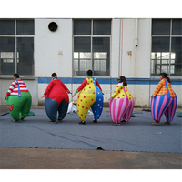 Costume de clown gonflable pour adulte, drôle, pour fête, vente en gros, costume de clown de cirque gras, cosplay