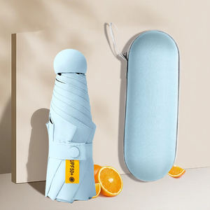 미니 접이식 휴대용 태양 및 비 UV 보호 소형 경량 포켓 우산 (케이스 포함) - Product Image 5