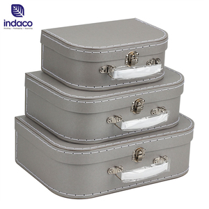 Children Small Mini House Shape Gift Decorative Cardboard Suitcase Box Baby Keepsakes Boxes Paper Suitcase Paperboard Handmade - Product Image 5