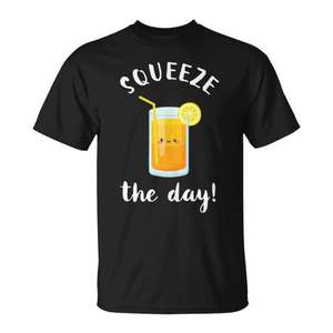 Citation inspirante : « Profitez de la journée » – T-shirt débardeur inspiré du jus d'orange pour les promotions - Product Image 1